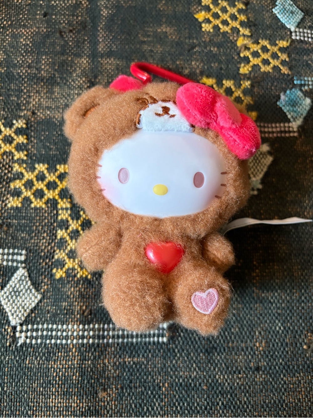 Hello Kitty Teddy Pajamas Series Plush Pendant Blind Box in Caramel Pajamas